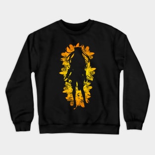 Shield - Orange Flowers style Crewneck Sweatshirt